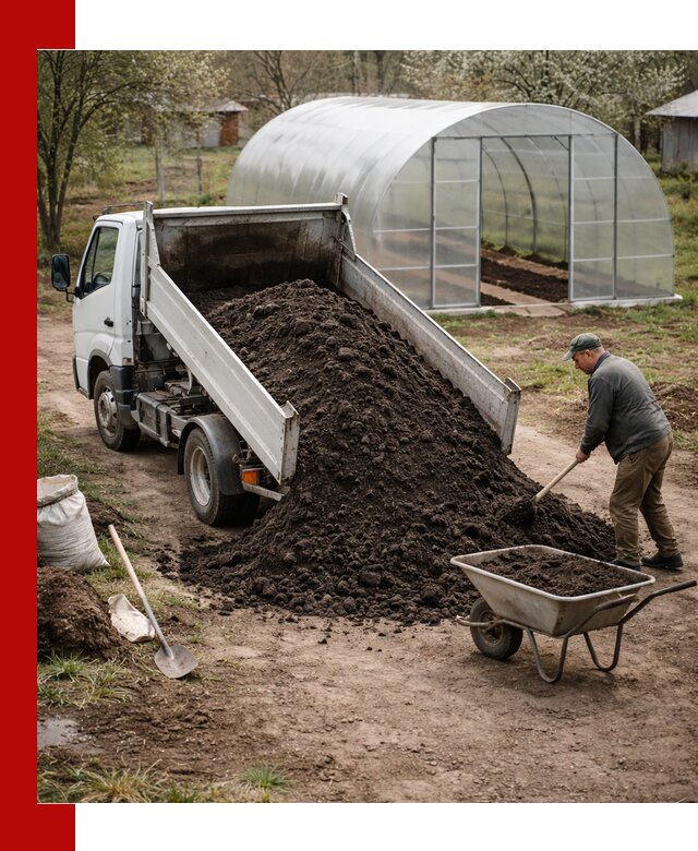 Чернозем для теплицы с доставкой в Амурске