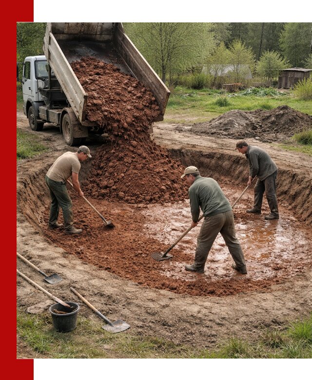 Купить качественную глину для пруда в Амурске