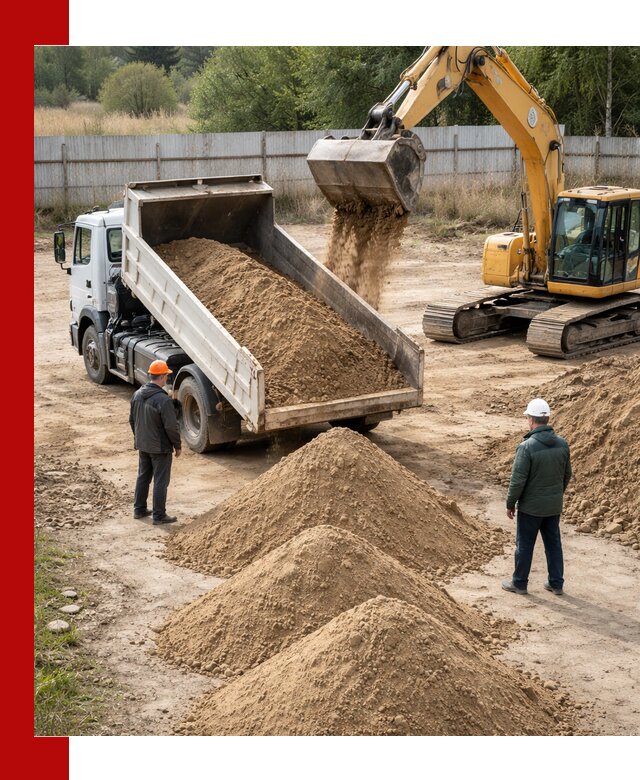 Доставка супеси вагонными и автопартиями в Амурске