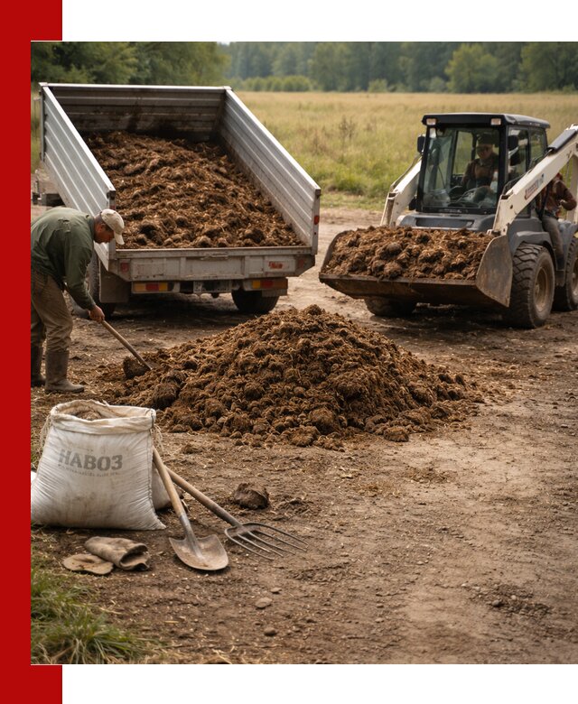 Доставка конского навоза в Амурске с разгрузкой и доставкой на объект