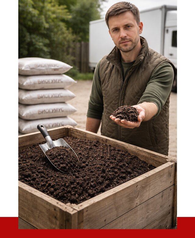 Купить биогумус в Амурске с доставкой от 8782 р. за куб | ПРОНЕРУДМрс