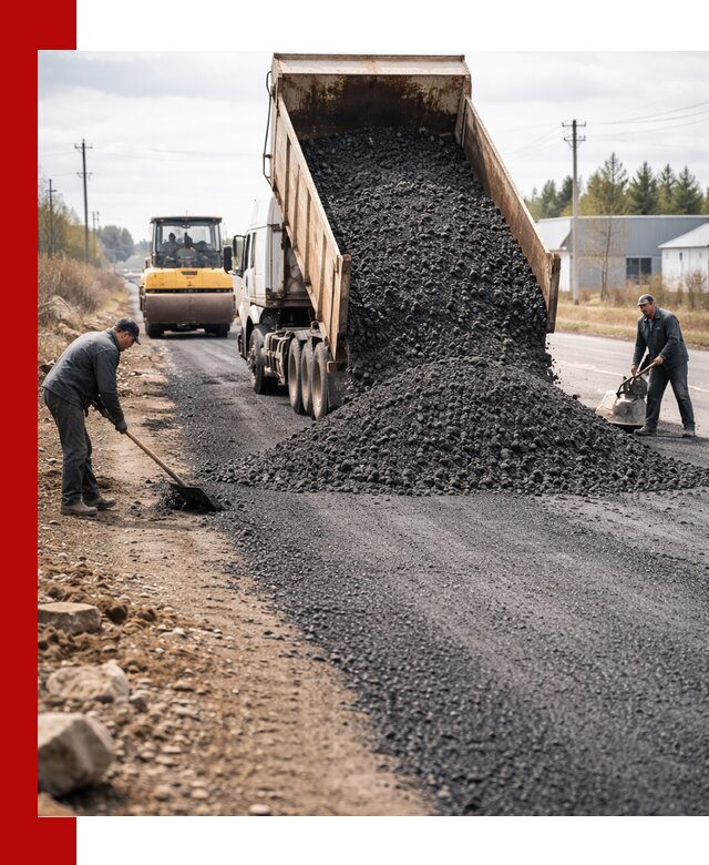 Асфальтовая крошка для дорог в Амурске — поставка и доставка