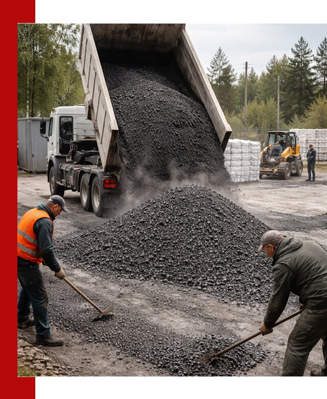 Доставка и продажа асфальтного гранулята в Амурске