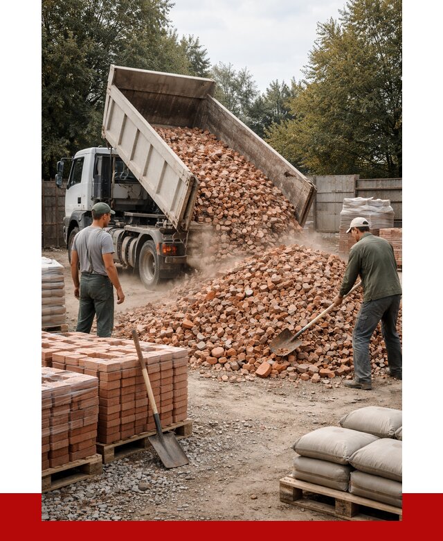 Бой кирпича в Амурске с доставкой от 4339 руб/куб | ПРОНЕРУДМрс