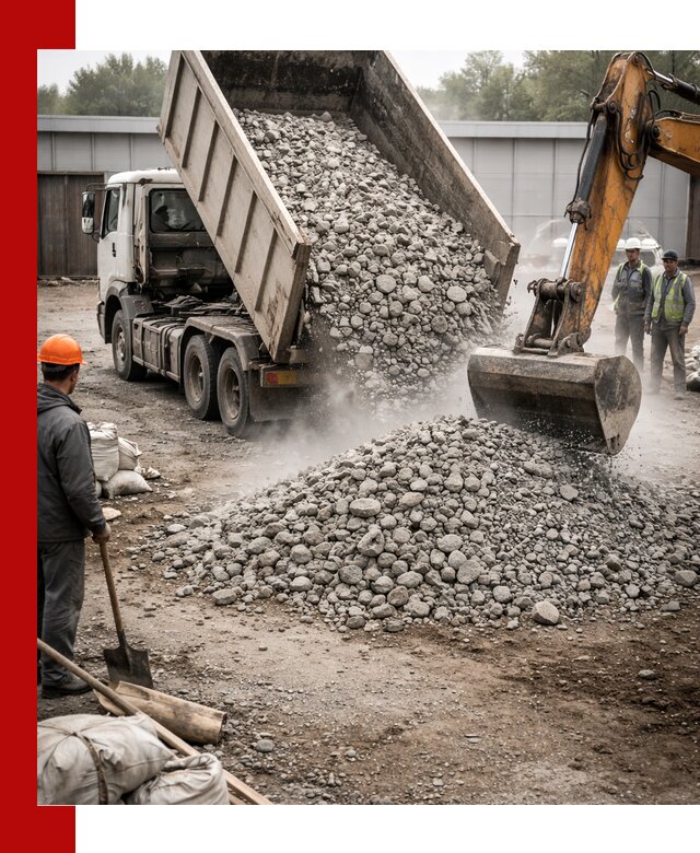 Доставка дробленого бетона в Амурске оптом и в розницу
