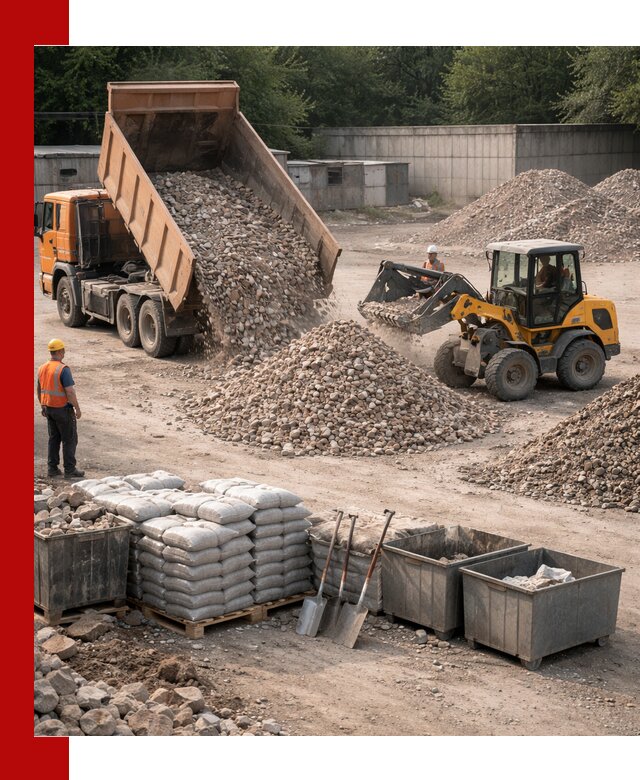 Вторичные материалы для отсыпки в Амурске — поставка и доставка