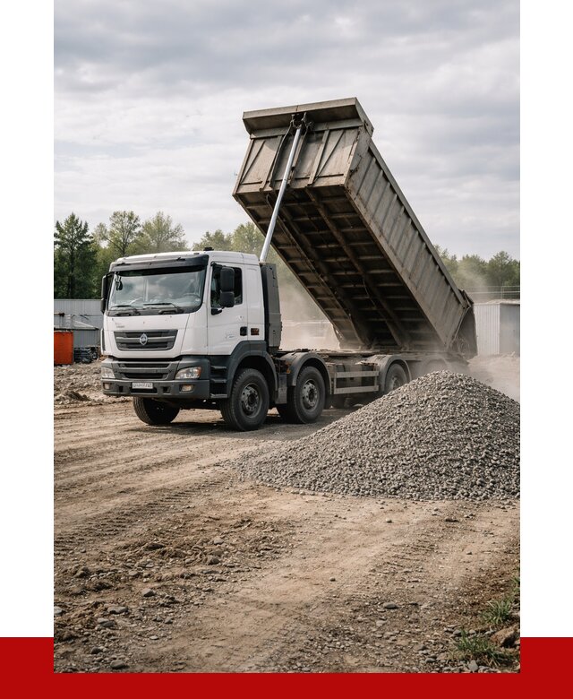 Доставка самосвалом 40 кубов в Амурске от 9299 р. | ПРОНЕРУДМрс