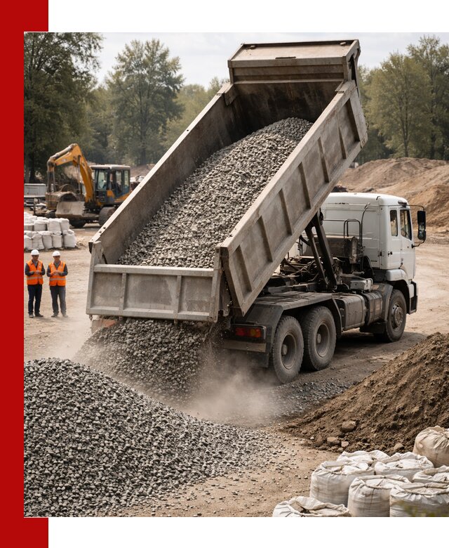 Аренда самосвала в Амурске для доставки сыпучих и нерудных материалов