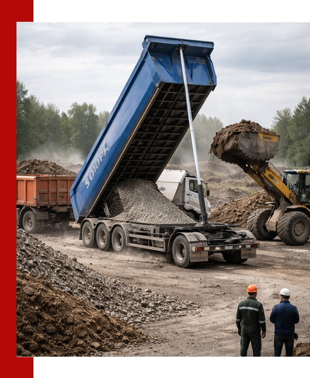 Аренда тонар 40 тонн в Амурске с доставкой материалов