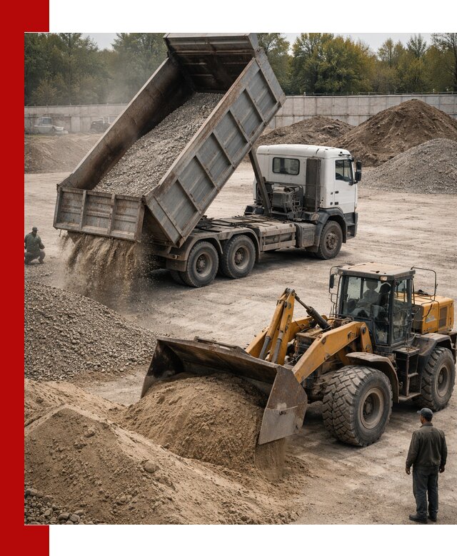 Перевозка сыпучих грузов самосвалами и бортовыми в Амурске