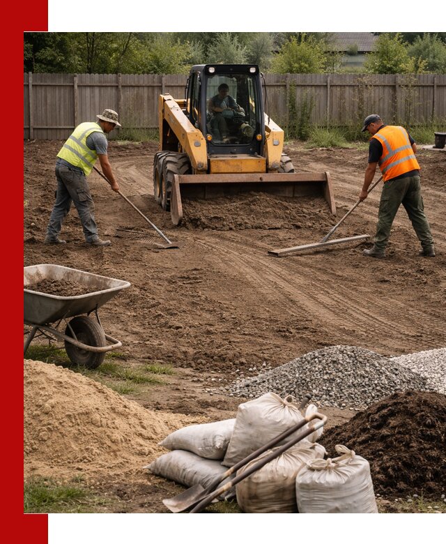 Выравнивание участка под строительство и благоустройство в Амурске